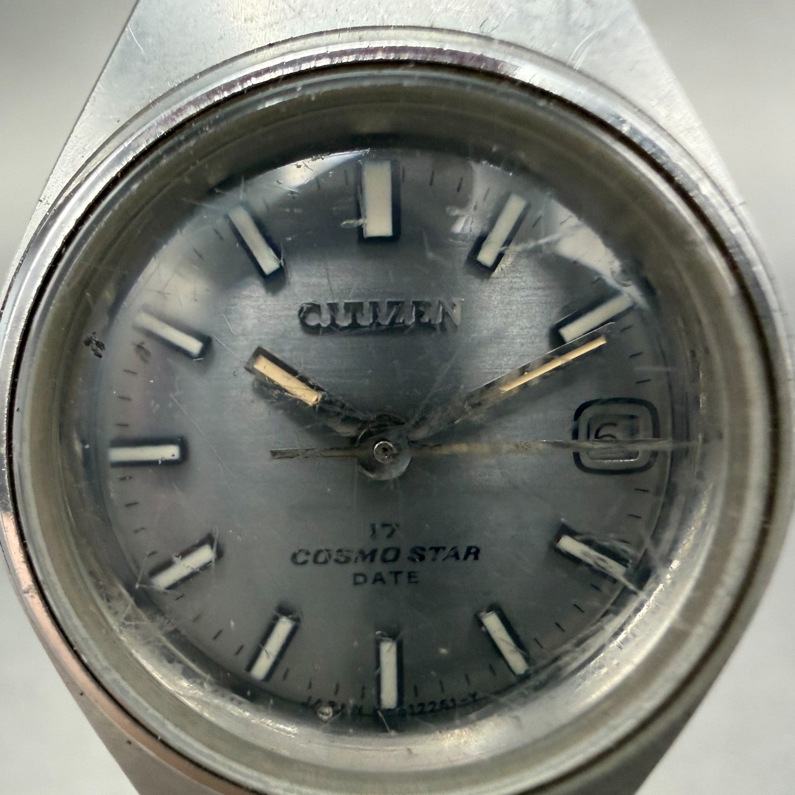 Citizen Cosmostar Watch Women 22mm Silver Dial Silver Tone Date Manual Runs ABC11