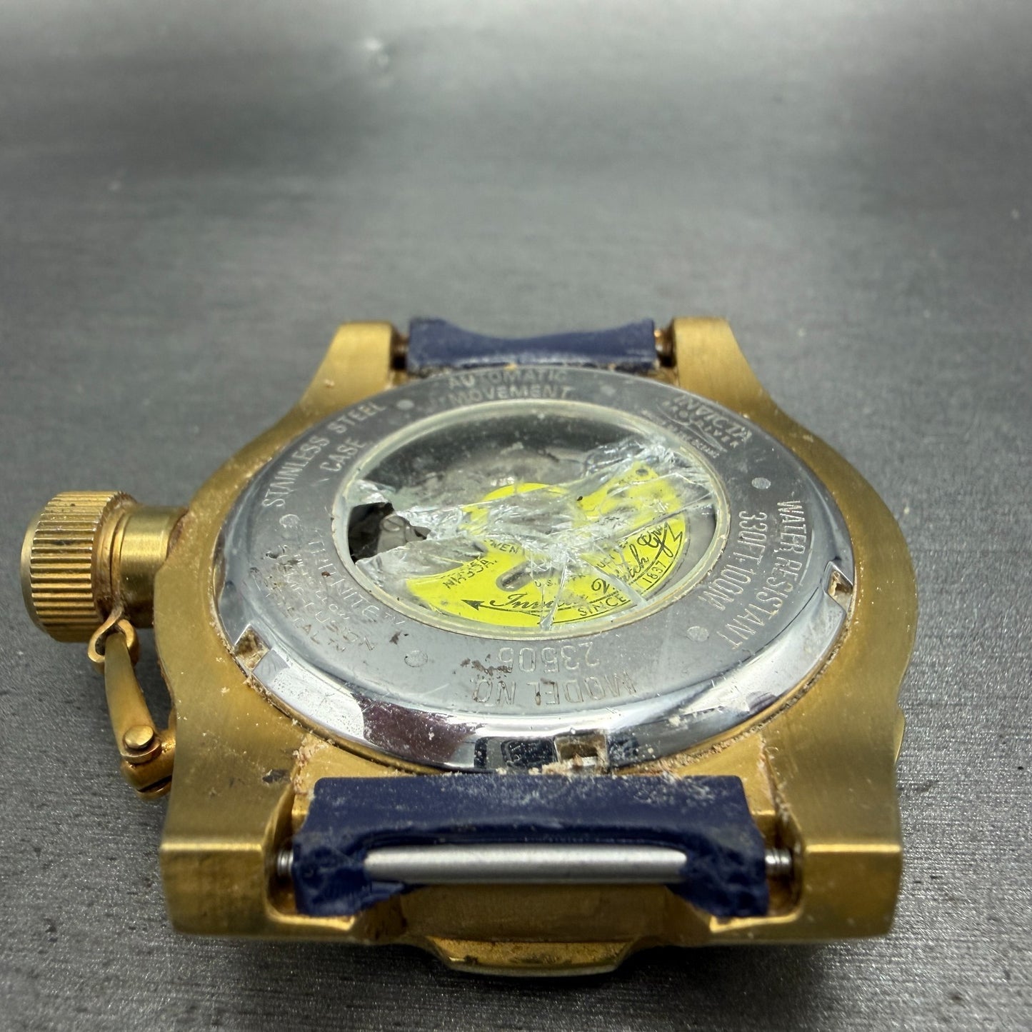 Invicta Pro Diver Exclusive Automatic Watch Men 51mm Blue Dial Gold 23505 PARTS9