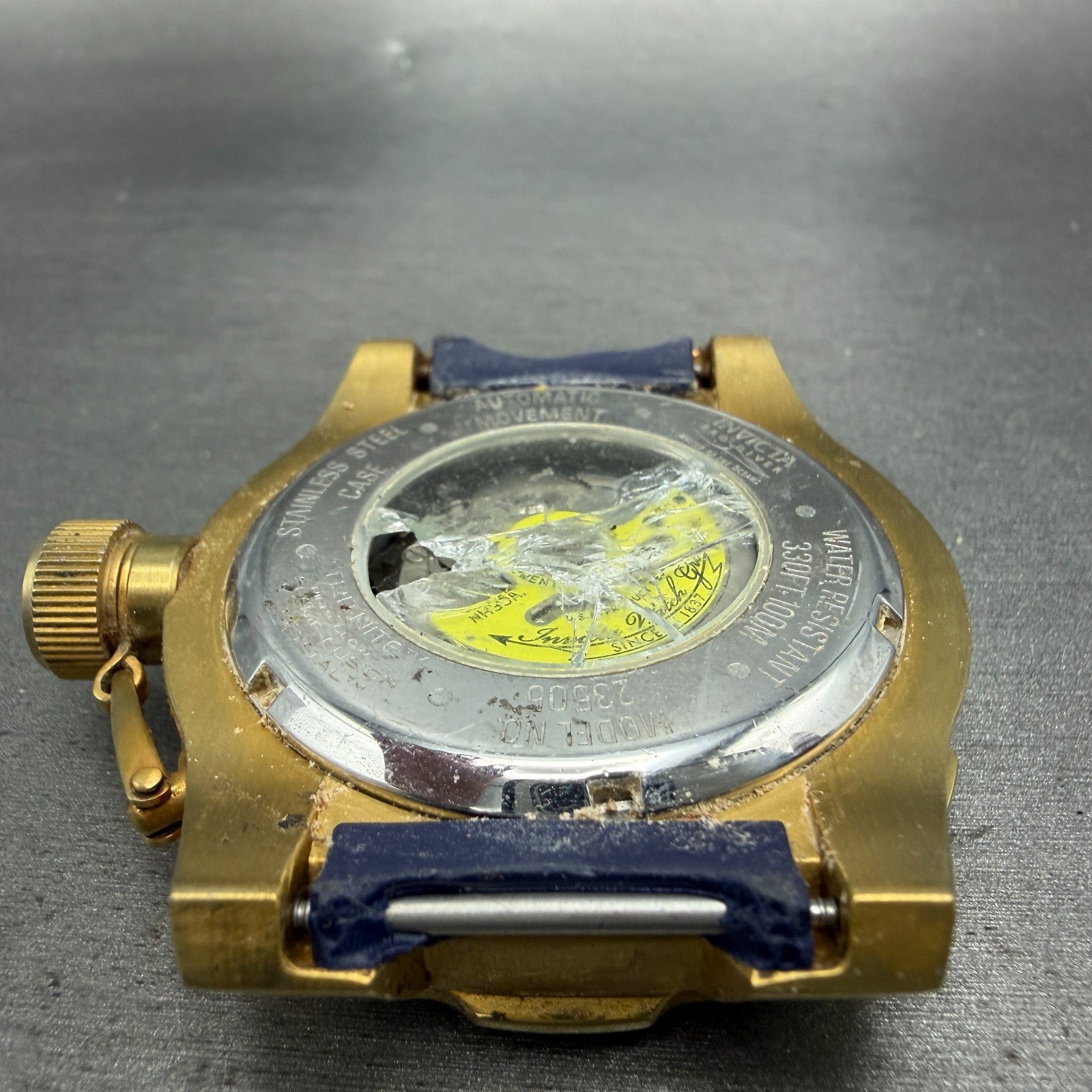 Invicta Pro Diver Exclusive Automatic Watch Men 51mm Blue Dial Gold 23505 PARTS9