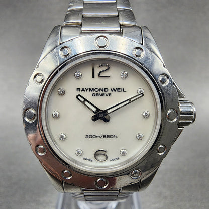 Raymond Weil Spirit Watch Women 29mm MOP Dial Diamond Accents 3170 New Battery1