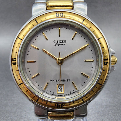 Citizen Elegance Watch Men 34mm Silver Dial two Tone Date 6110S10841 PARTS2