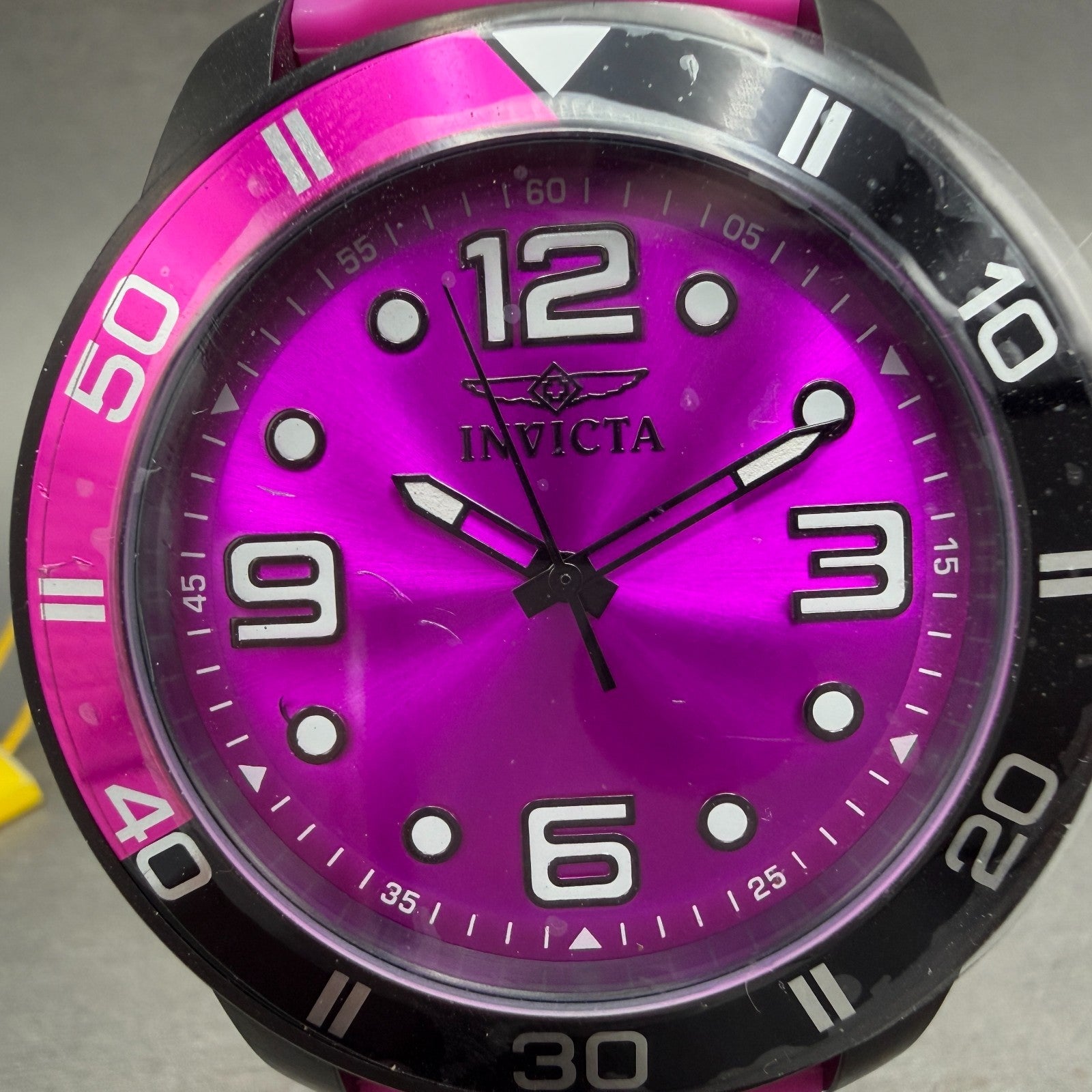 Invicta Pro Diver Watch Men 45mm Purple Dial Black Tone Round 23248 New Battery1