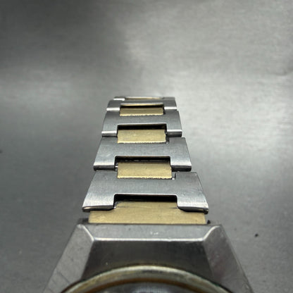 Seiko Automatic Watch Men 37mm Brown Dial Two Tone Daydate 6309-8099 PARTS VTG5