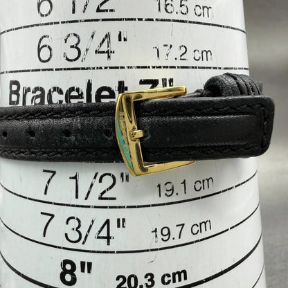 Coach Tank Watch Women 17mm White Dial Gold Tone Rectangle 0312 New Battery10