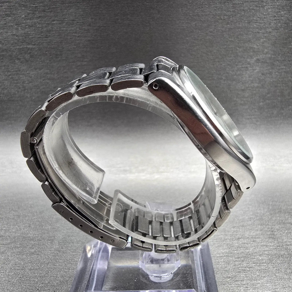 Pulsar Railroad Approved Watch Men 34mm White Dial Daydate Y148-7009 New Battery8