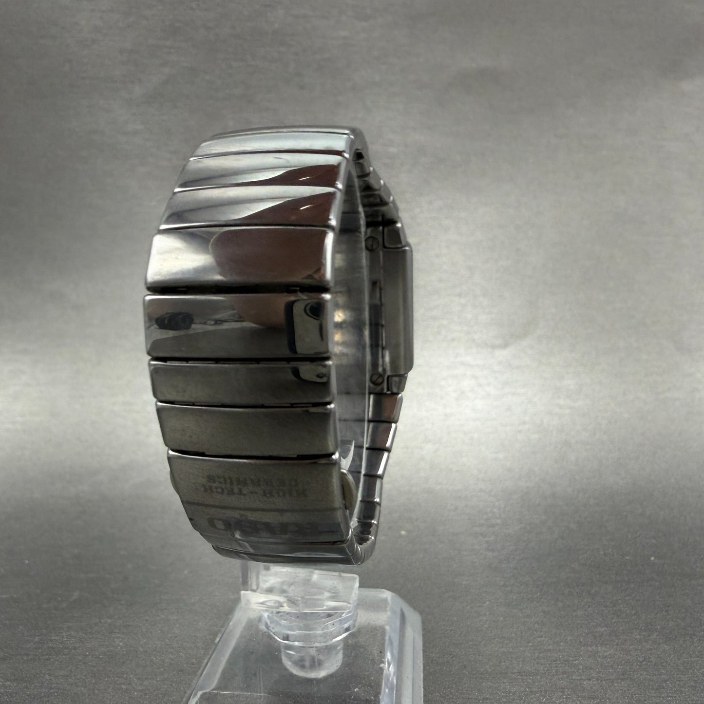 Rado Diastar Jubile Watch Men 29mm Silver Dial Ceramic Date Rectangle NewBattery7