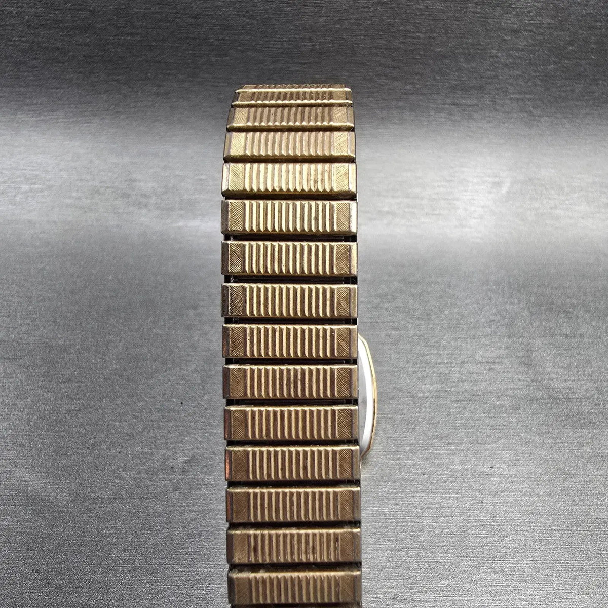 Seiko Watch Men 28mm Champagne Dial Gold Tone Rectangle 6030-5640 New Battery7
