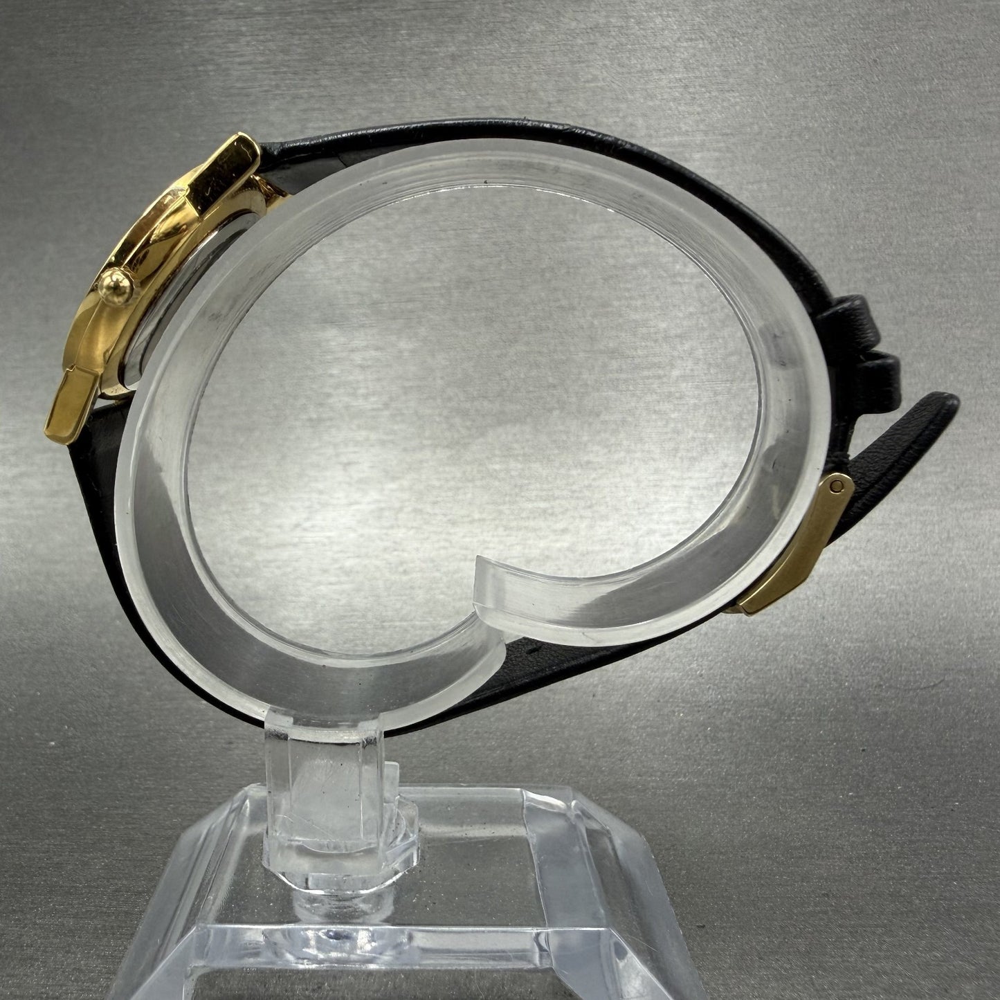 Movado Museum Watch Women 25mm Black Dial Gold Round 87.A1.845 New Battery6