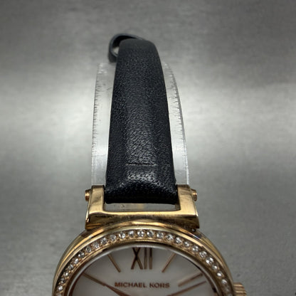 Michael Kors Sofie Watch Women 26mm MOP Dial Rose Gold Tone Round New Battery4