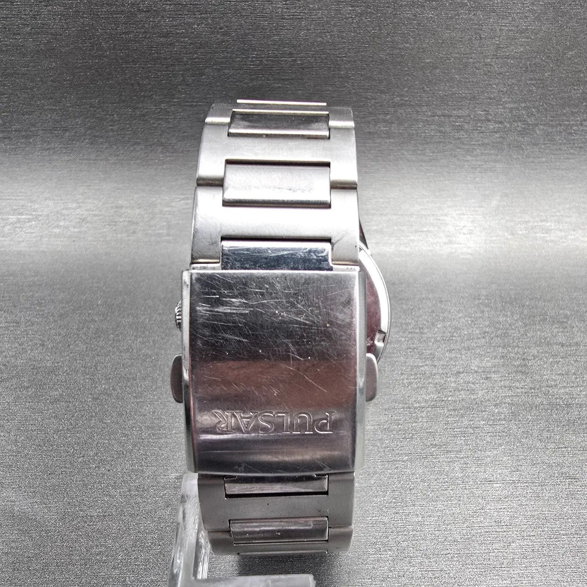 Pulsar Chronograph Watch Men 42mm Blue Dial Silver Tone Date VD53-X001 New Batt7