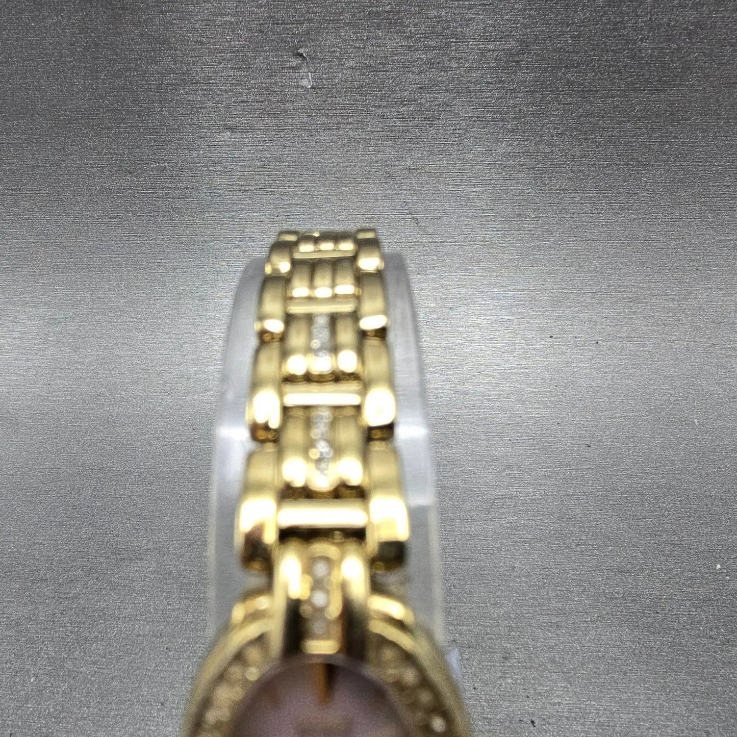 Citizen Eco-Drive Watch Women 18mm MOP Dial Gold tone Oval B023-S019206 Runs4