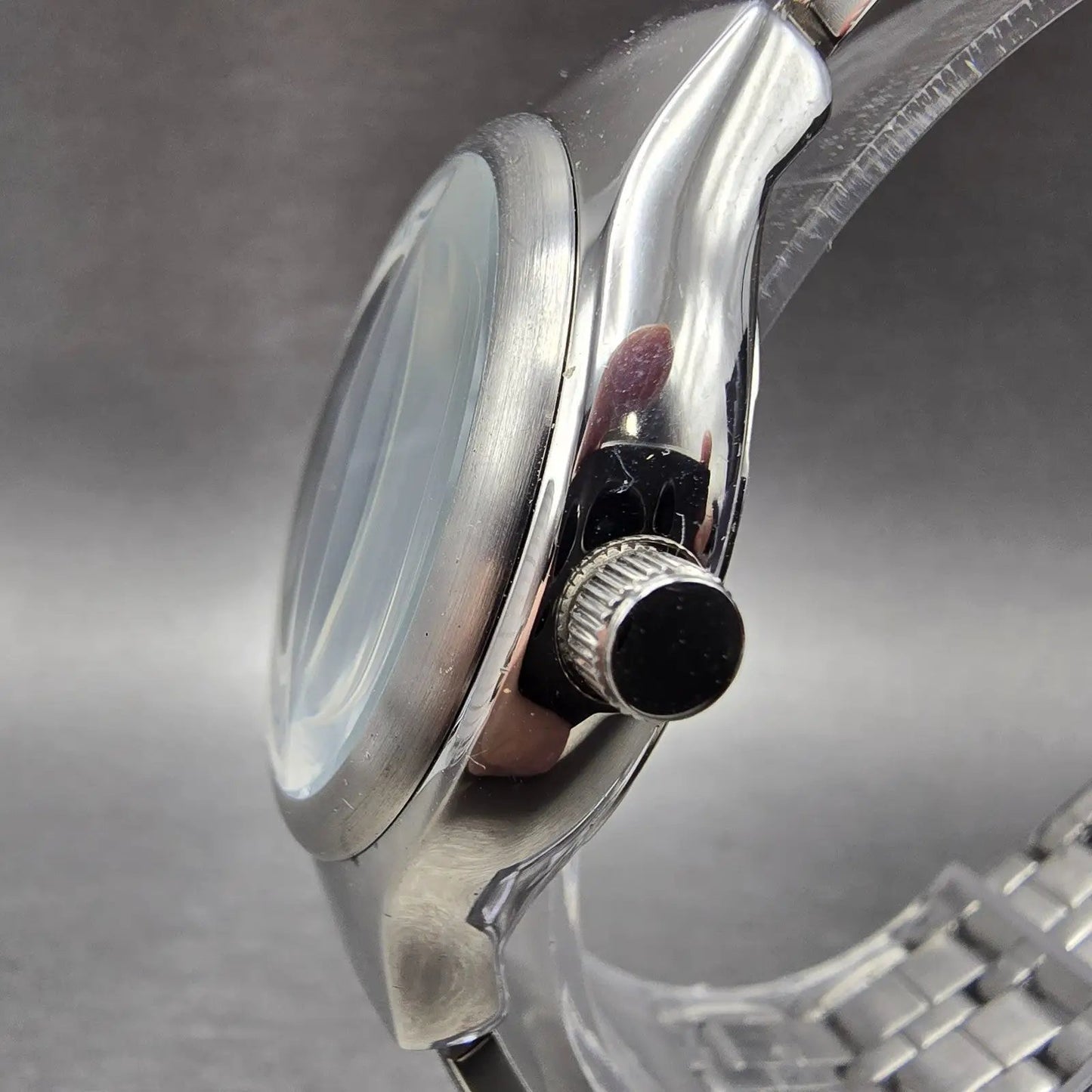 Fossil Big Tic Watch Men 38mm Black Dial Silver Tone Round JR-7843 New Battery2