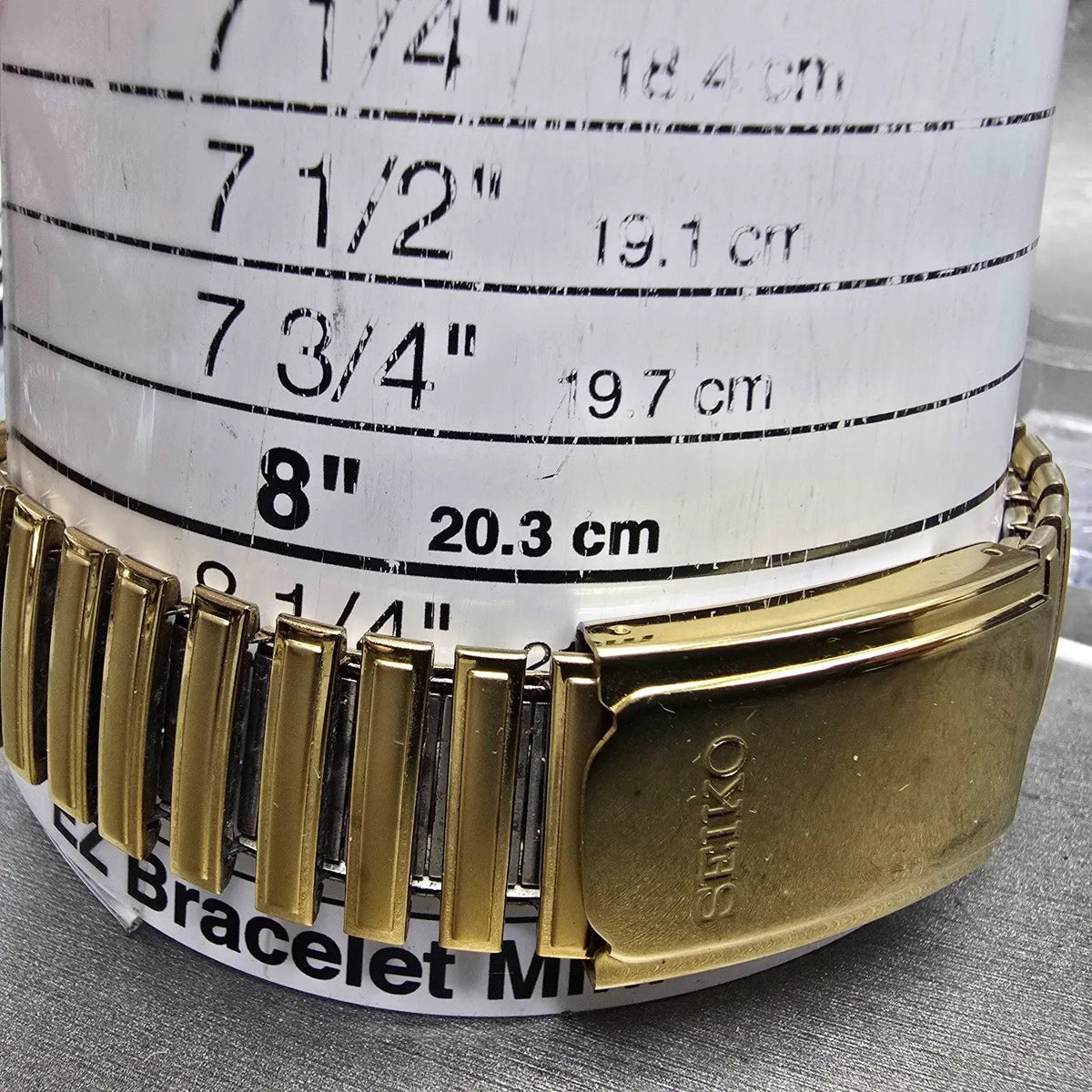 Seiko Railroad Approved Watch Men 37mm White Dial Gold Solar Daydate V158-0AB010