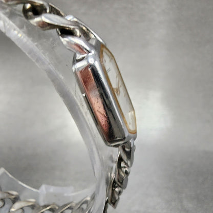 Seiko Watch Women 13mm White Dial Silver Tone 2e20-5360 New Battery