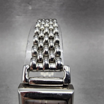 Coach Tank Watch Women 17mm Silver Dial Silver Tone CA.66.7.14.0624 New Battery11