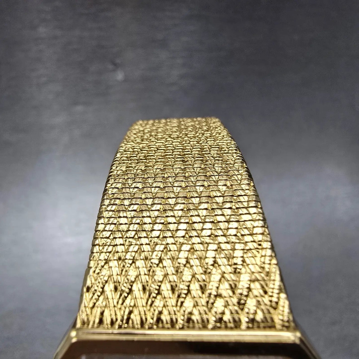 Seiko Tank Watch Men 25mm Silver Dial Gold Tone Rectangle 5Y30-5B49 New Battery4