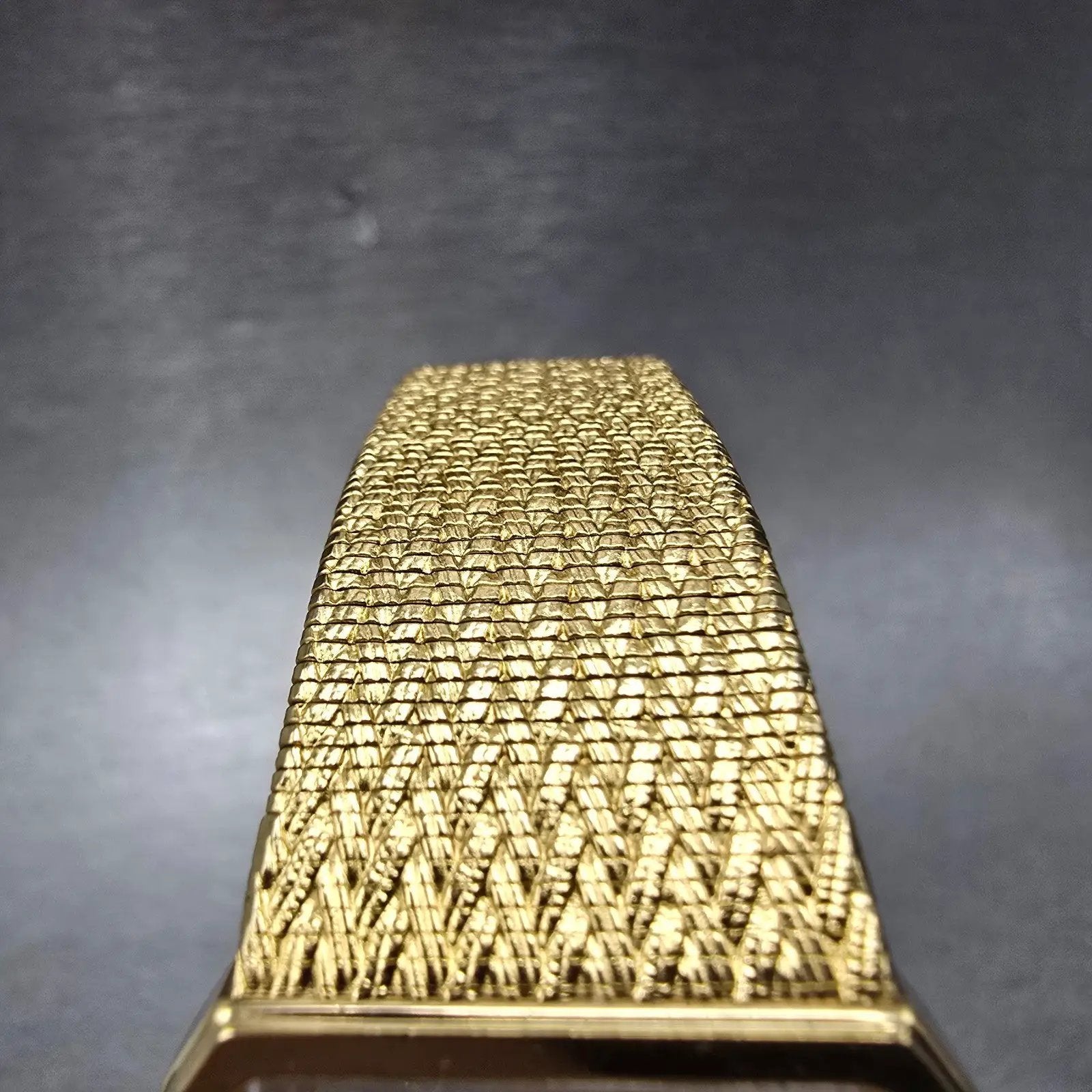 Seiko Tank Watch Men 25mm Silver Dial Gold Tone Rectangle 5Y30-5B49 New Battery4