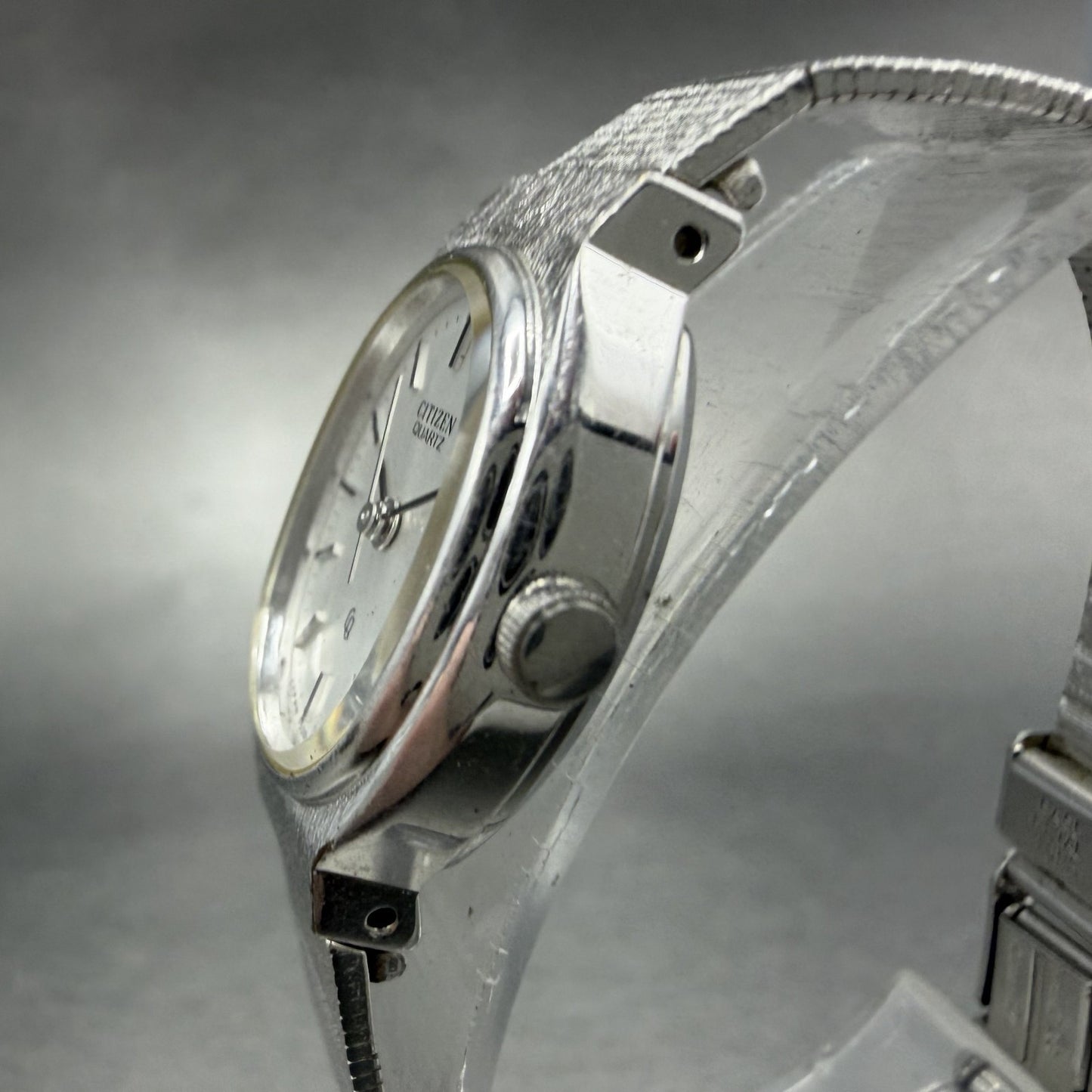 Citizen CQ Watch Women 18mm Silver Dial Silver Tone Oval 4-752104 New Battery2
