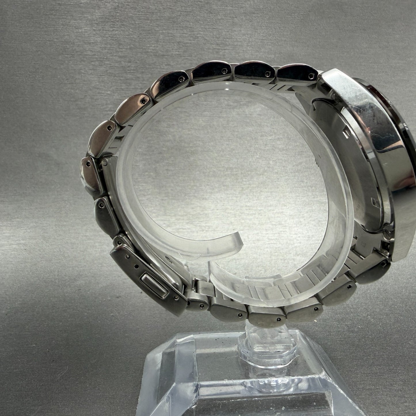 Seiko Prospex Chronograph Watch Men 39mm Black Dial Silver Tone Date Solar Runs8