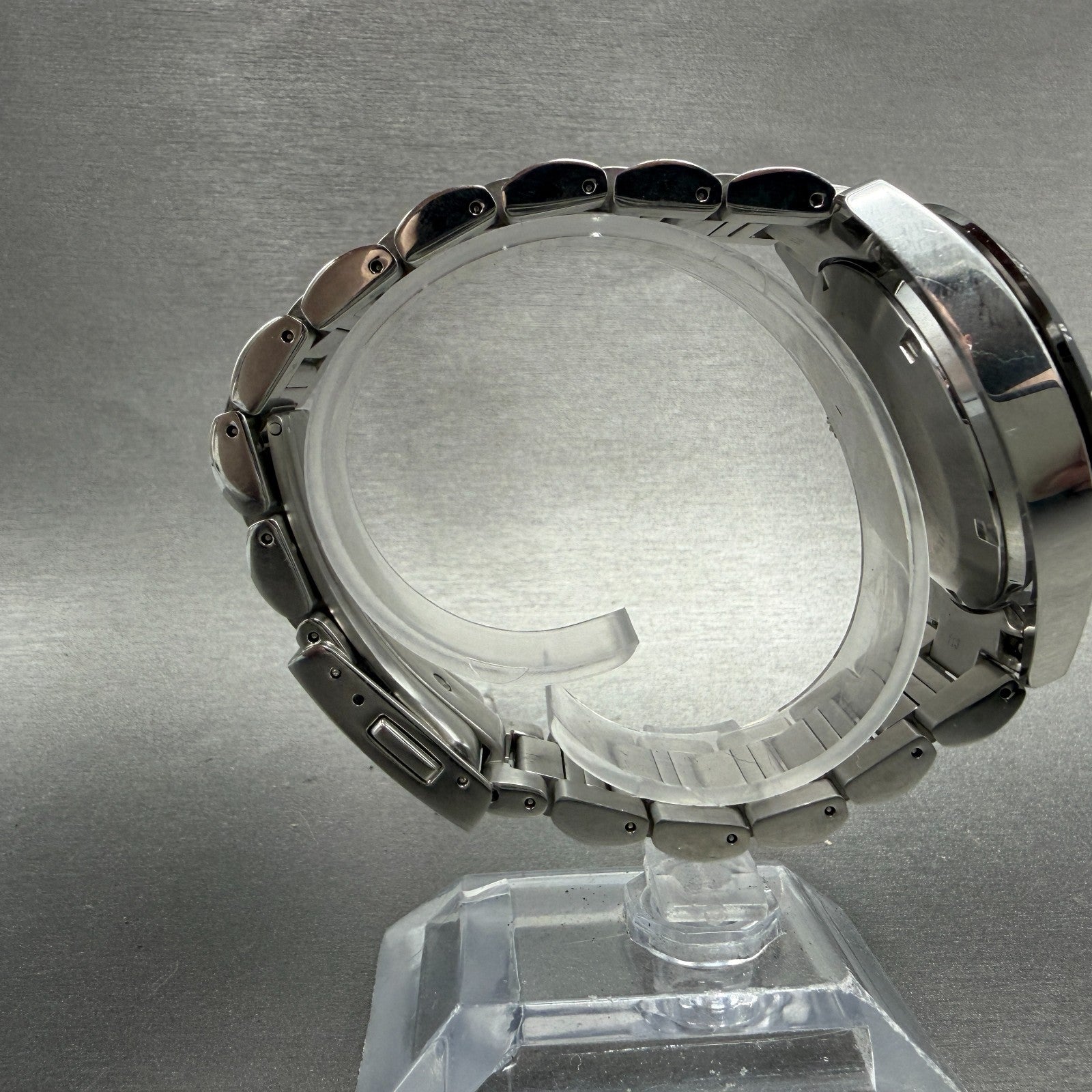 Seiko Prospex Chronograph Watch Men 39mm Black Dial Silver Tone Date Solar Runs8