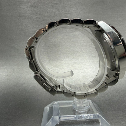 Seiko Prospex Chronograph Watch Men 39mm Black Dial Silver Tone Date Solar Runs8