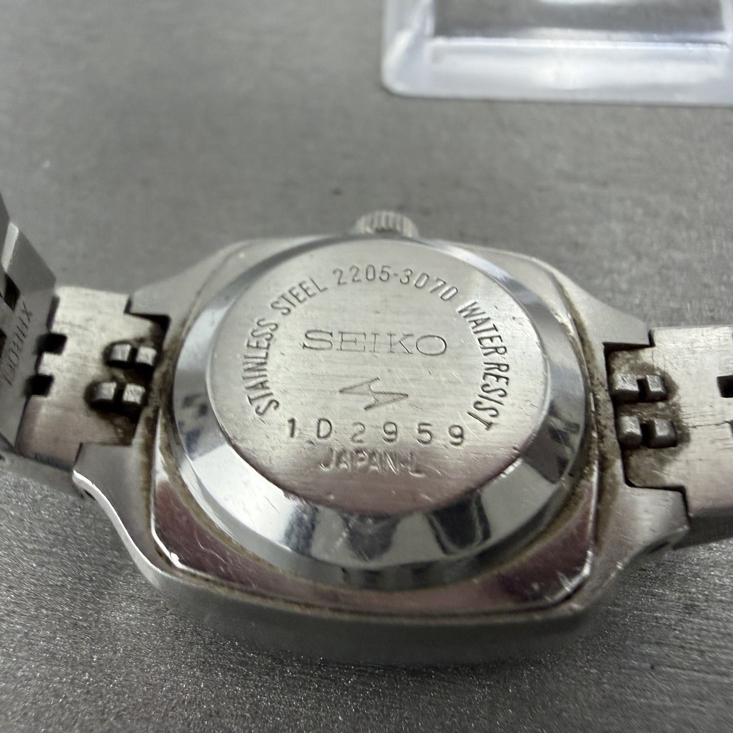 Seiko Special Watch Women 24mm Silver Dial Silver Tone Date Automatic Runs9