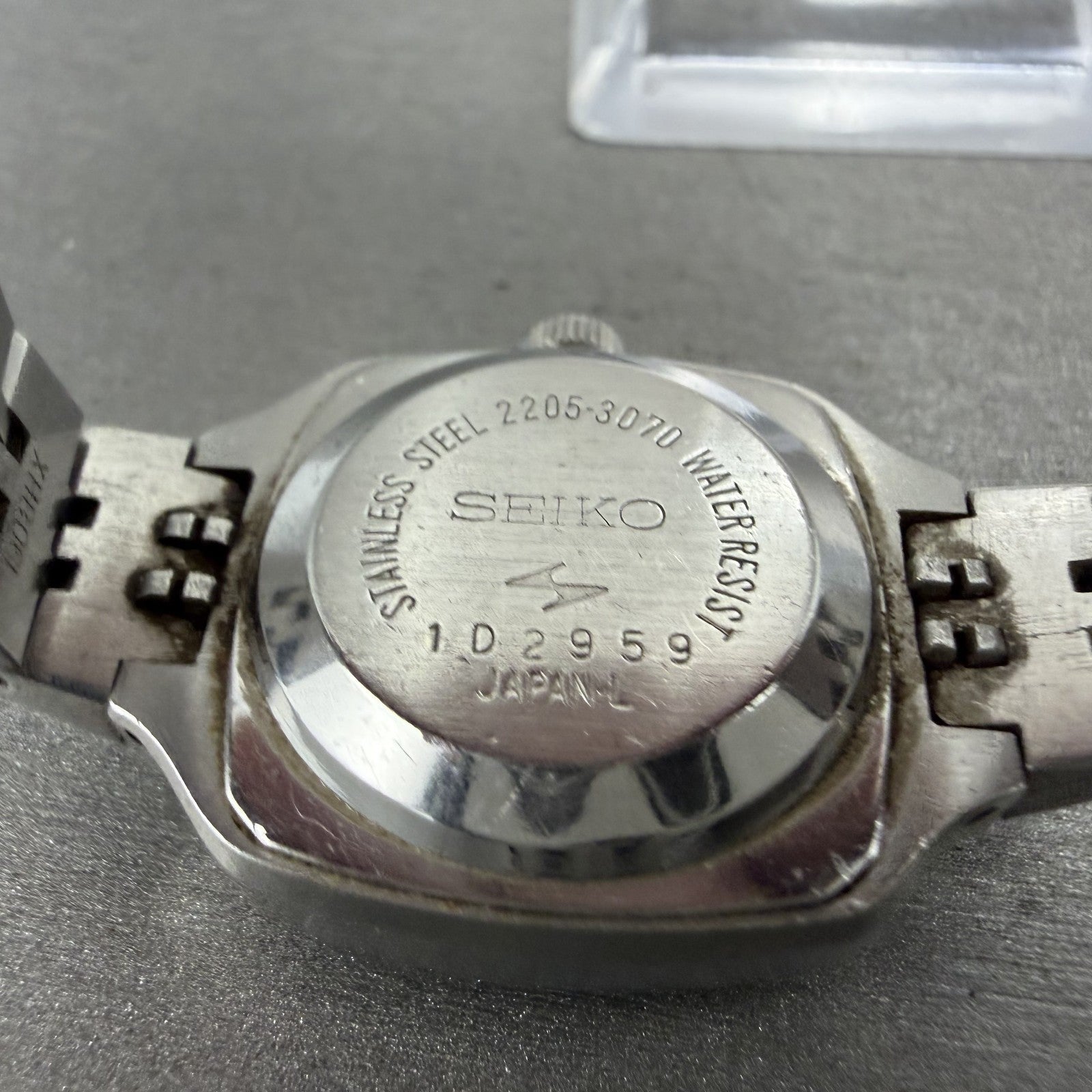 Seiko Special Watch Women 24mm Silver Dial Silver Tone Date Automatic Runs9