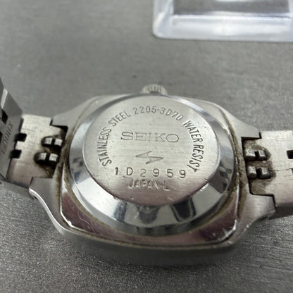 Seiko Special Watch Women 24mm Silver Dial Silver Tone Date Automatic Runs9