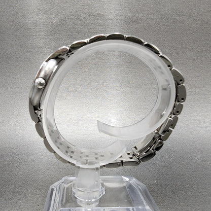 Tissot Ring Watch Women 28mm Blue Dial Steel Date Round R420/320 New Batt6