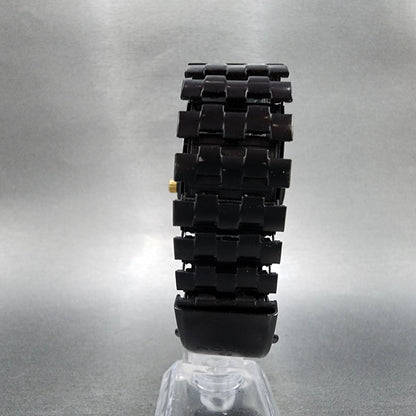 Nixon Time Teller Watch Men 38mm Black Dial Black Tone Round New Battery7