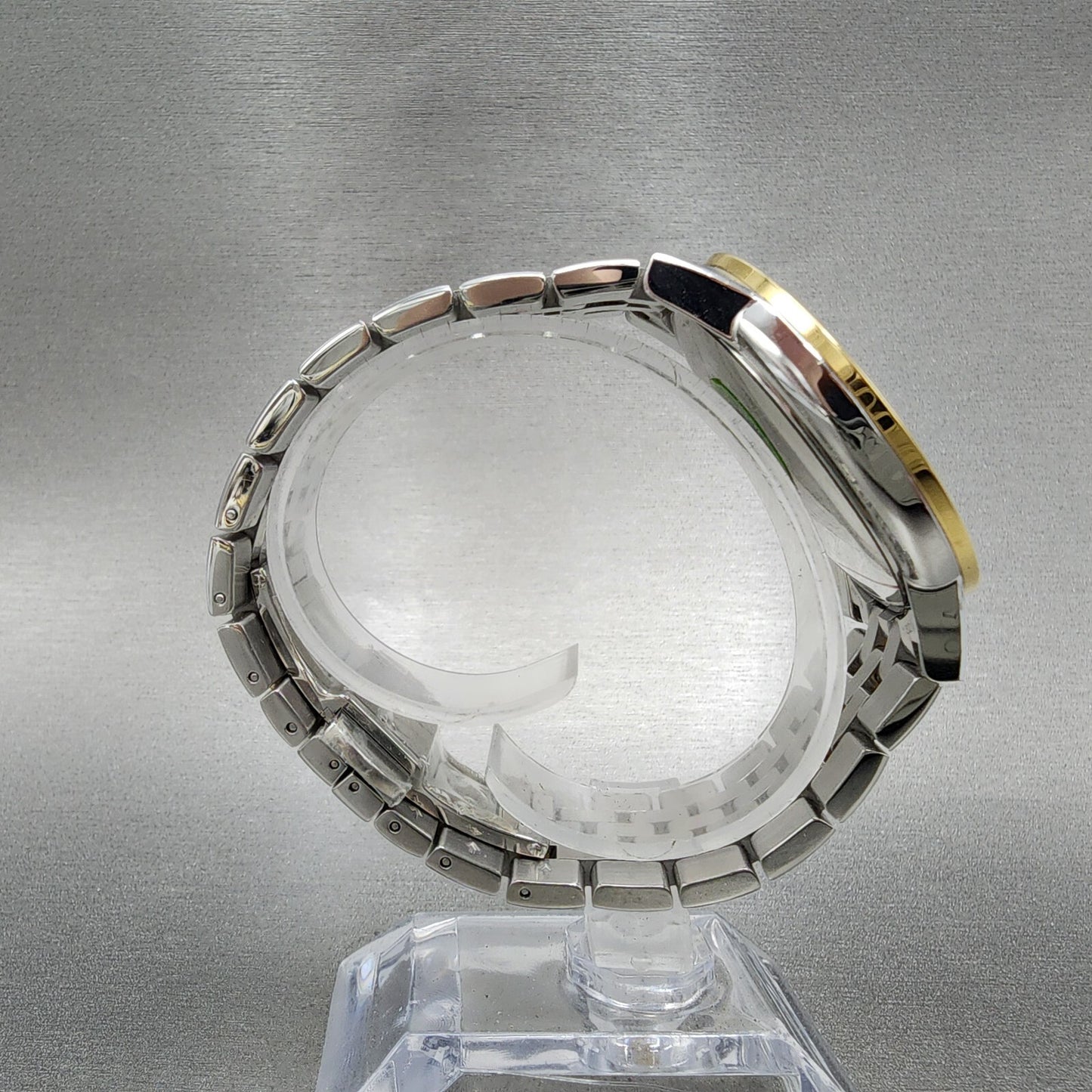 Movado Museum Watch Men 40mm Black Dial Two Tone Diamond Markers Round 06072028