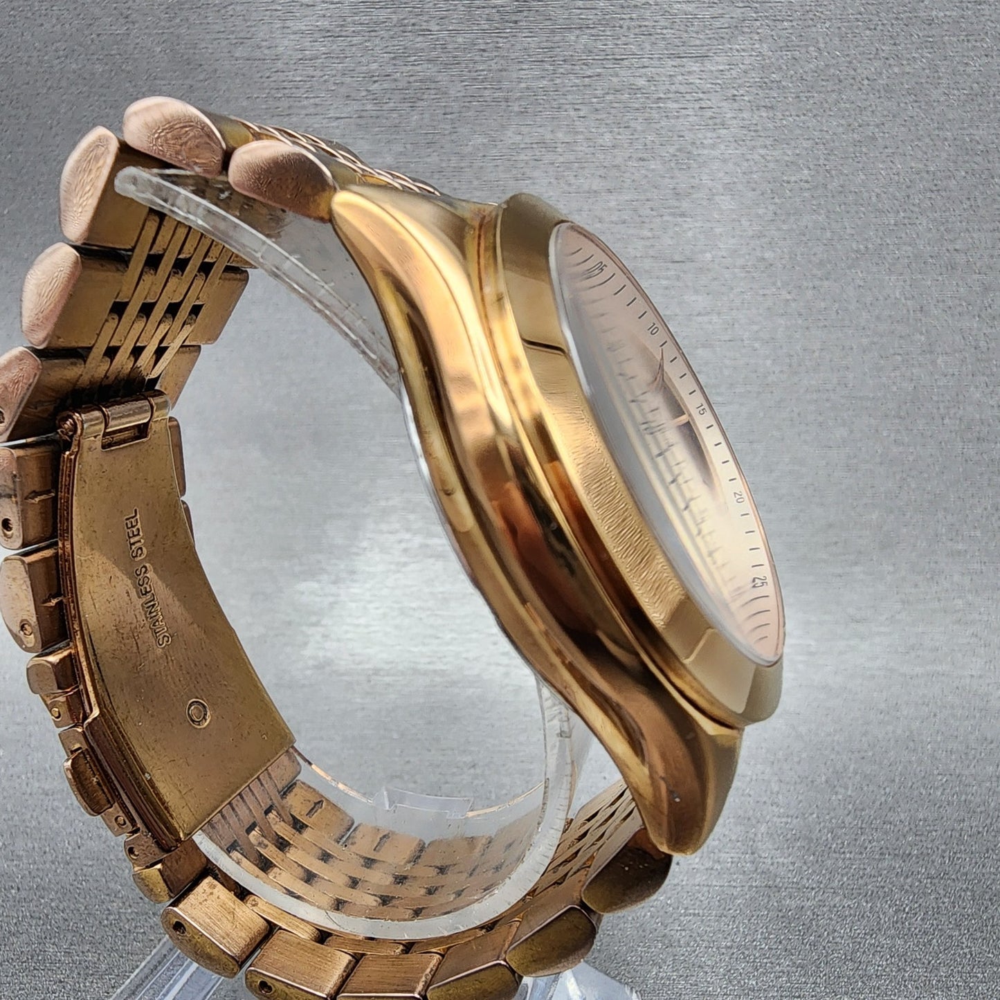 Michael Kors Watch Women Watch 42mm Coronagraph Pink Dial Rose Gold Tone New Bat3