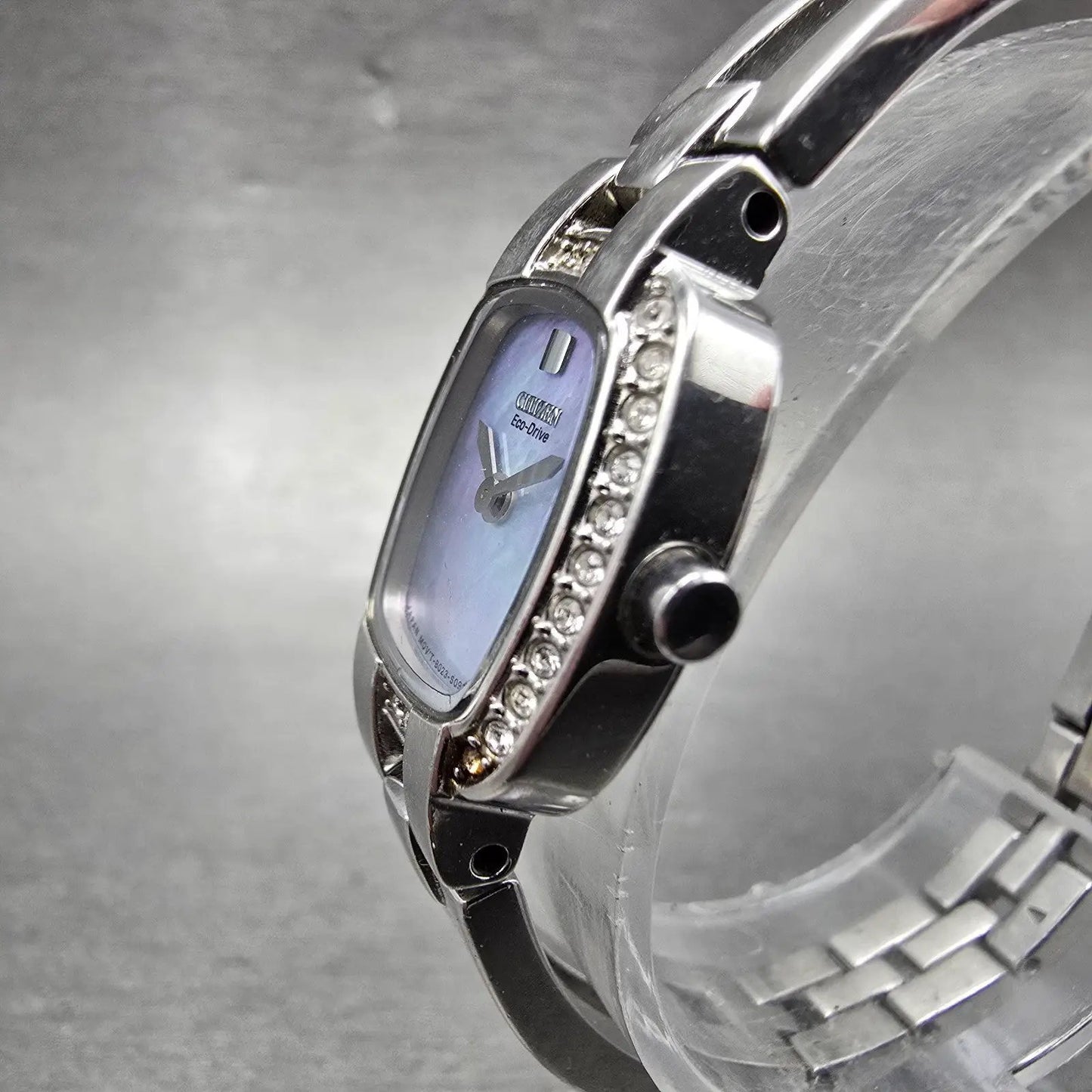 Citizen Eco-Drive Watch Women 18mm MOP Dial Silver Tone B023-S067022 Runs2