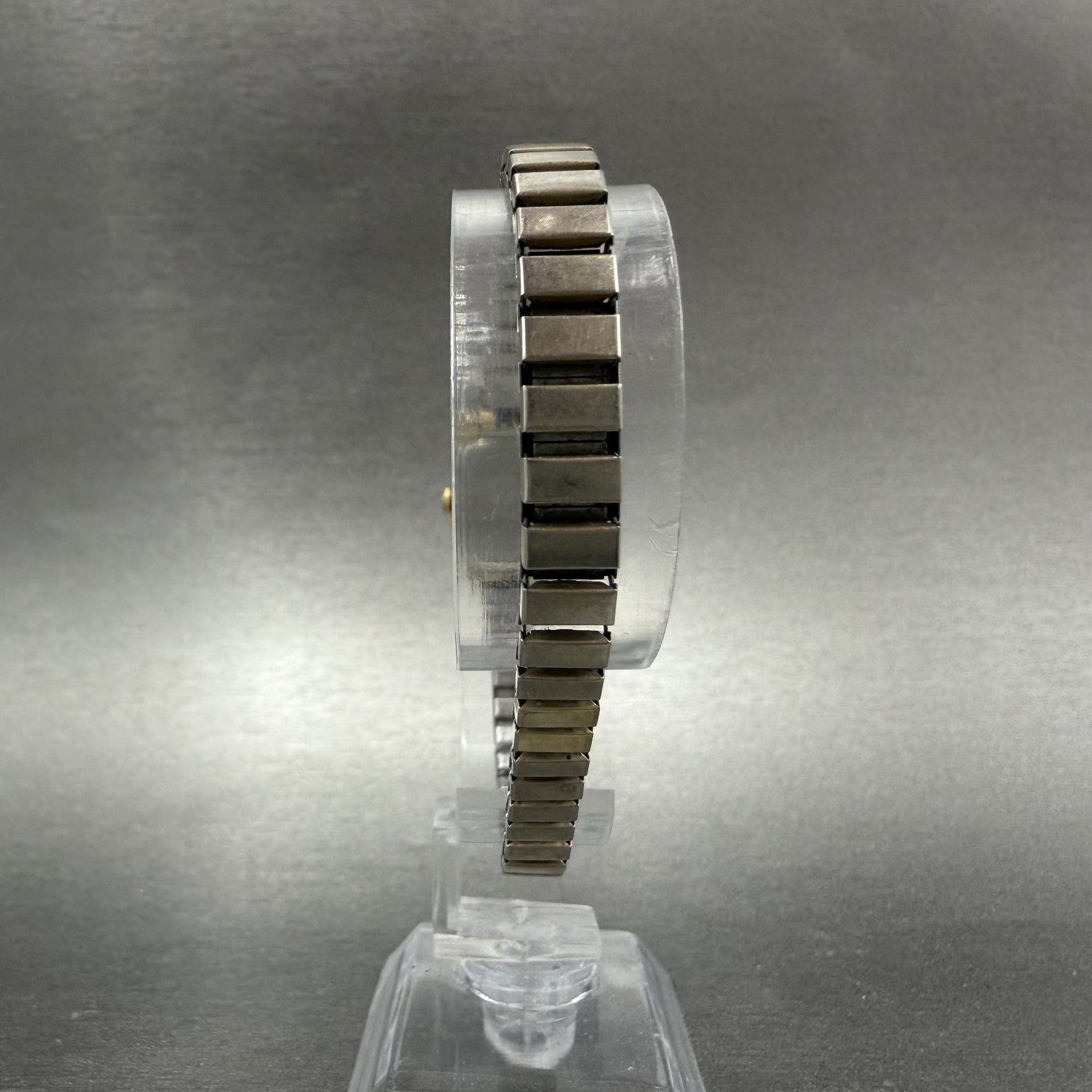 Seiko Watch Women 16mm Black Dial Gold Tone Rectangle 2C20-6279 New Battery7
