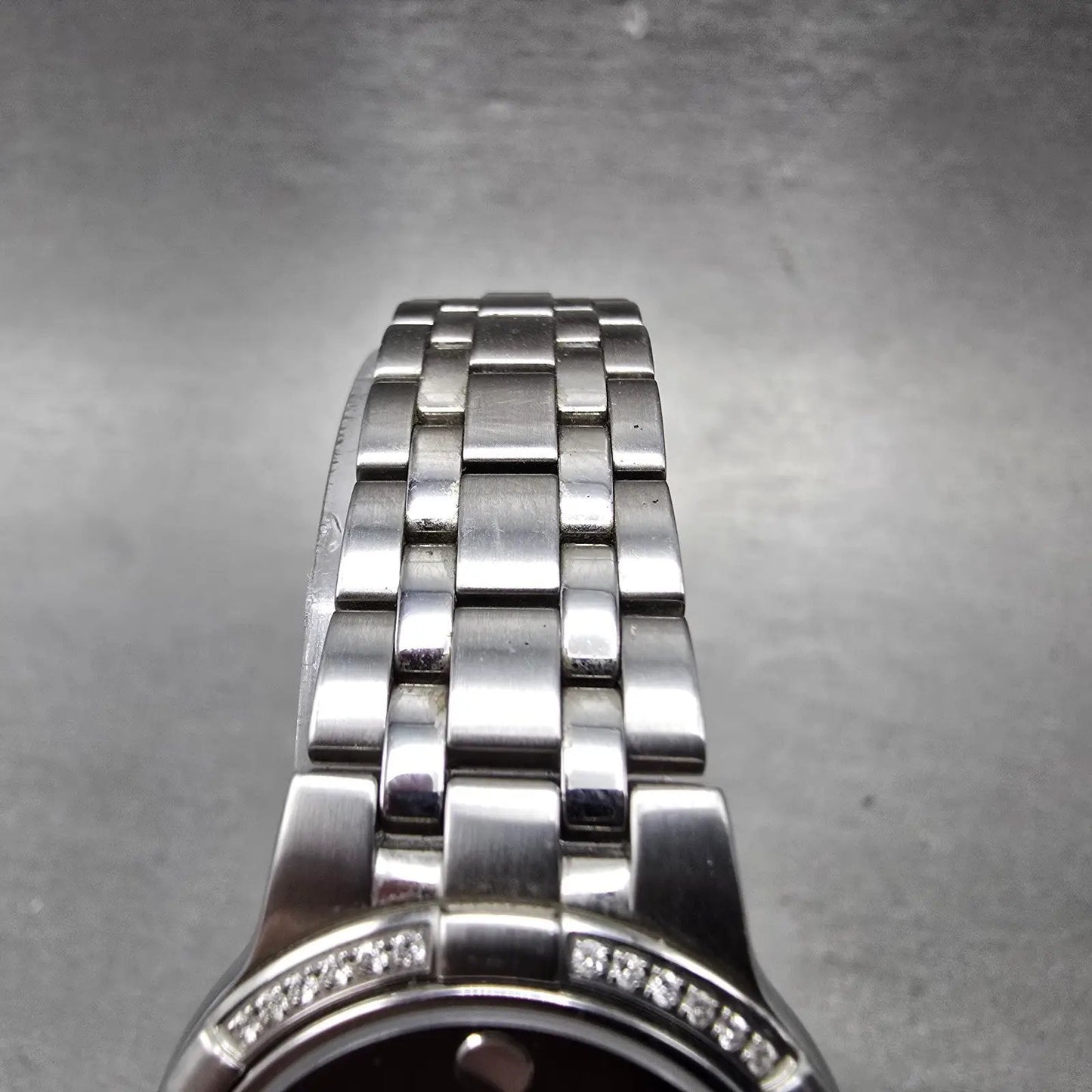 Movado Metio Watch Women 26mm Black Dial Stainless Steel Diamonds New Battery3