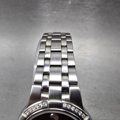 Movado Metio Watch Women 26mm Black Dial Stainless Steel Diamonds New Battery3