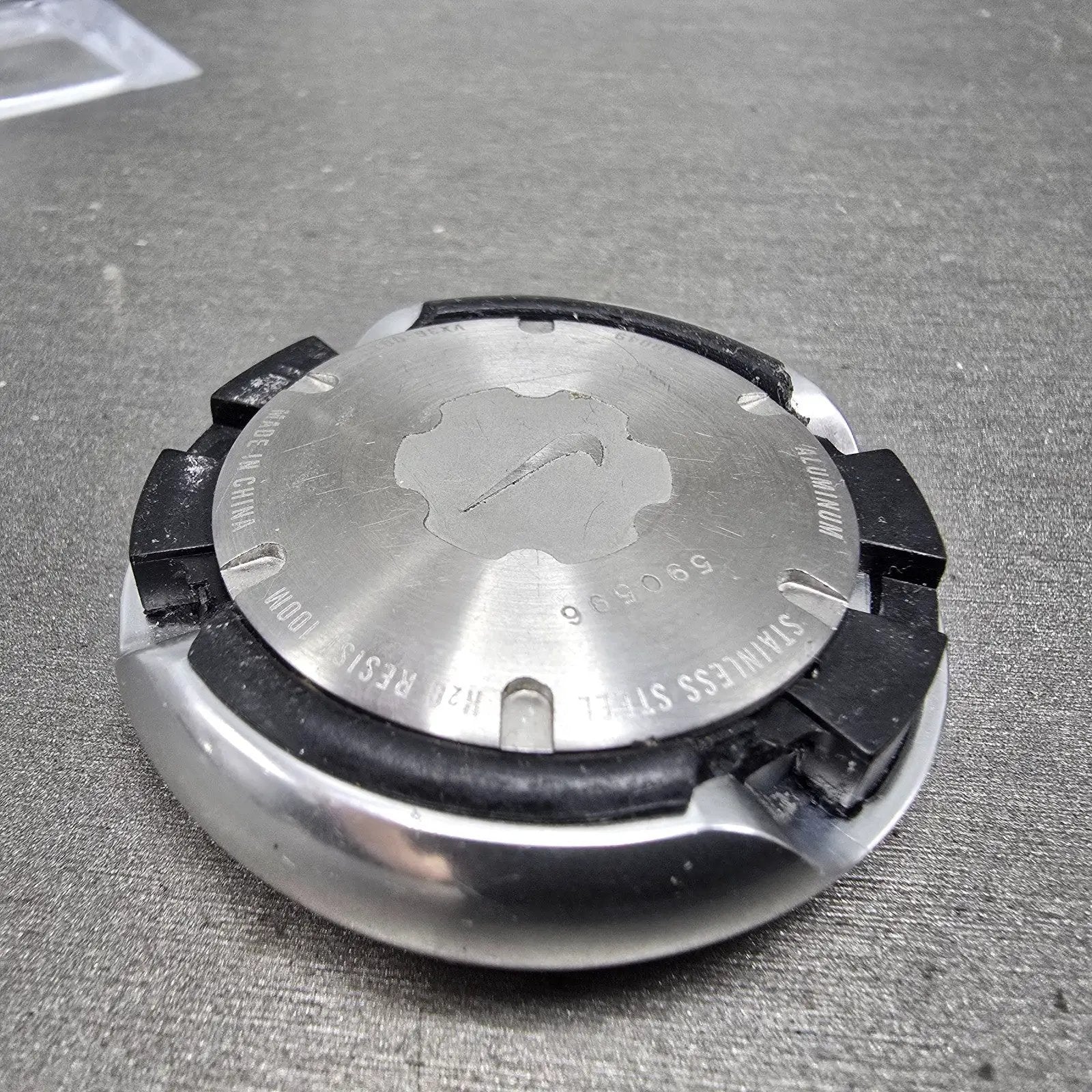 Nike Oregon Chronograph Watch Men 45mm Black Dial Silver Tone Round Sample PARTS11