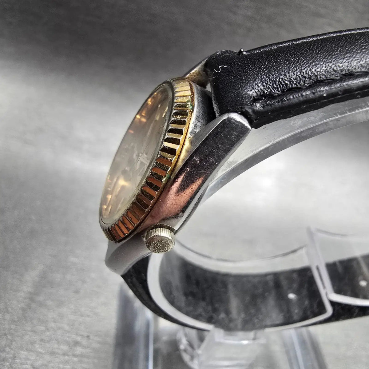 Seiko SQ Watch Women 24mm Gold Dial Two Tone Daydate Round 3E23-0A60 New Battery2