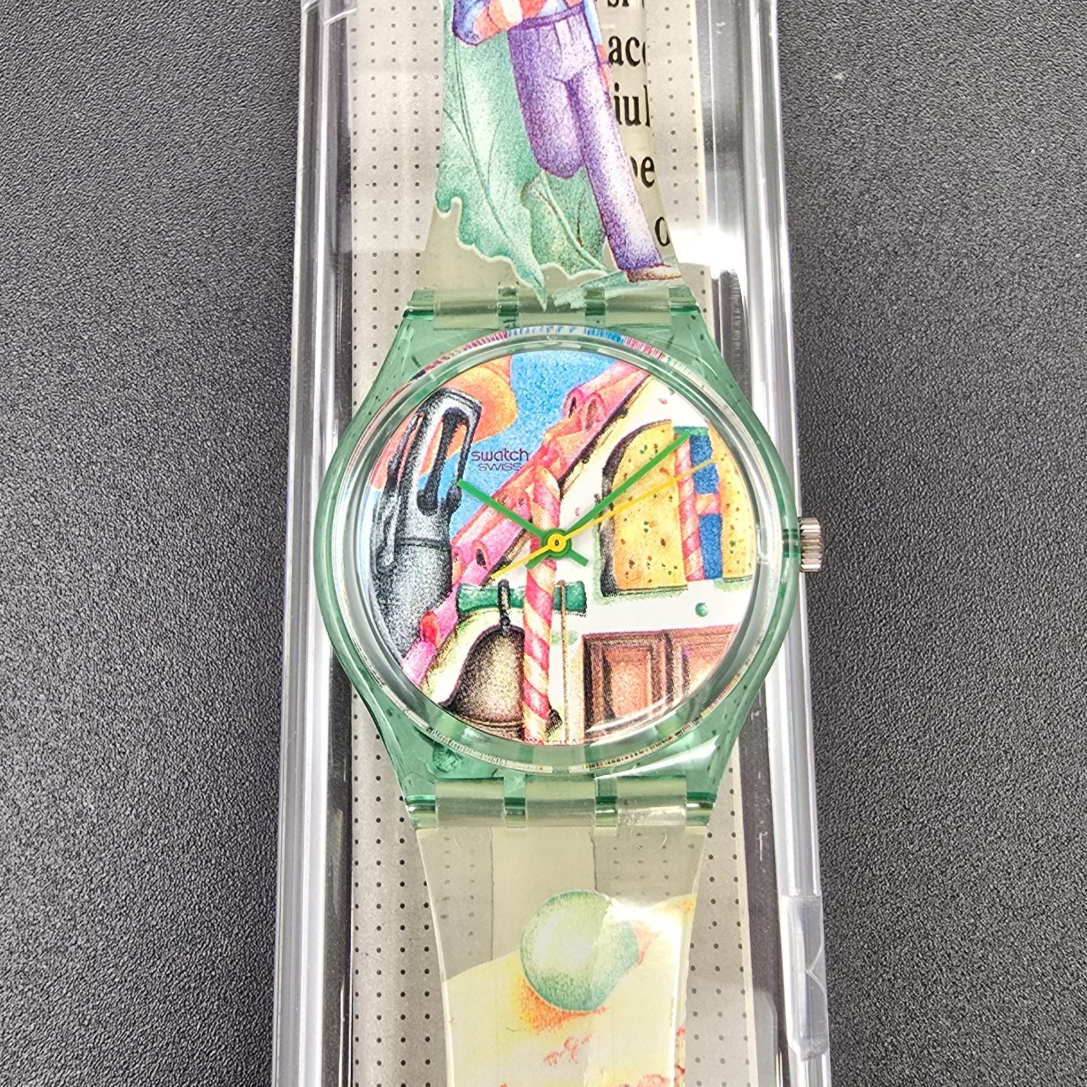 Swatch Once Upon a Time Boston 1993 Watch Set LP114 GG123 New Battery NOS8