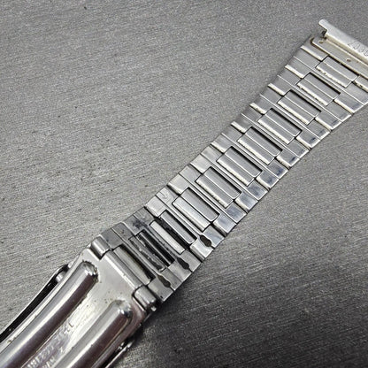 Seiko SQ Bracelet 19mm Stainless Steel Silver Tone Tri Folding Clasp READ!! Z3359