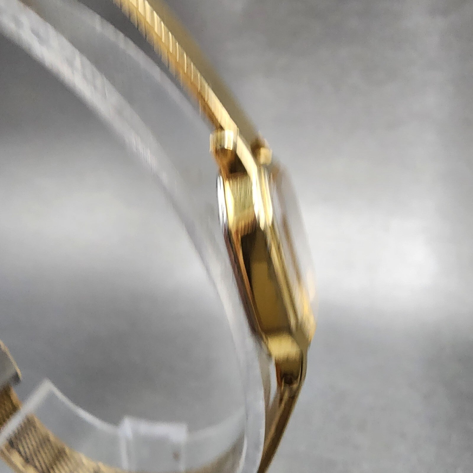 Seiko Watch Women 16mm Brown Dial Gold Tone Octagon 2C205769 New Battery VTG3