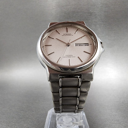 Citizen Forma Watch Men 34mm White Dial Steel Daydate Round 6100-G01054 PARTS