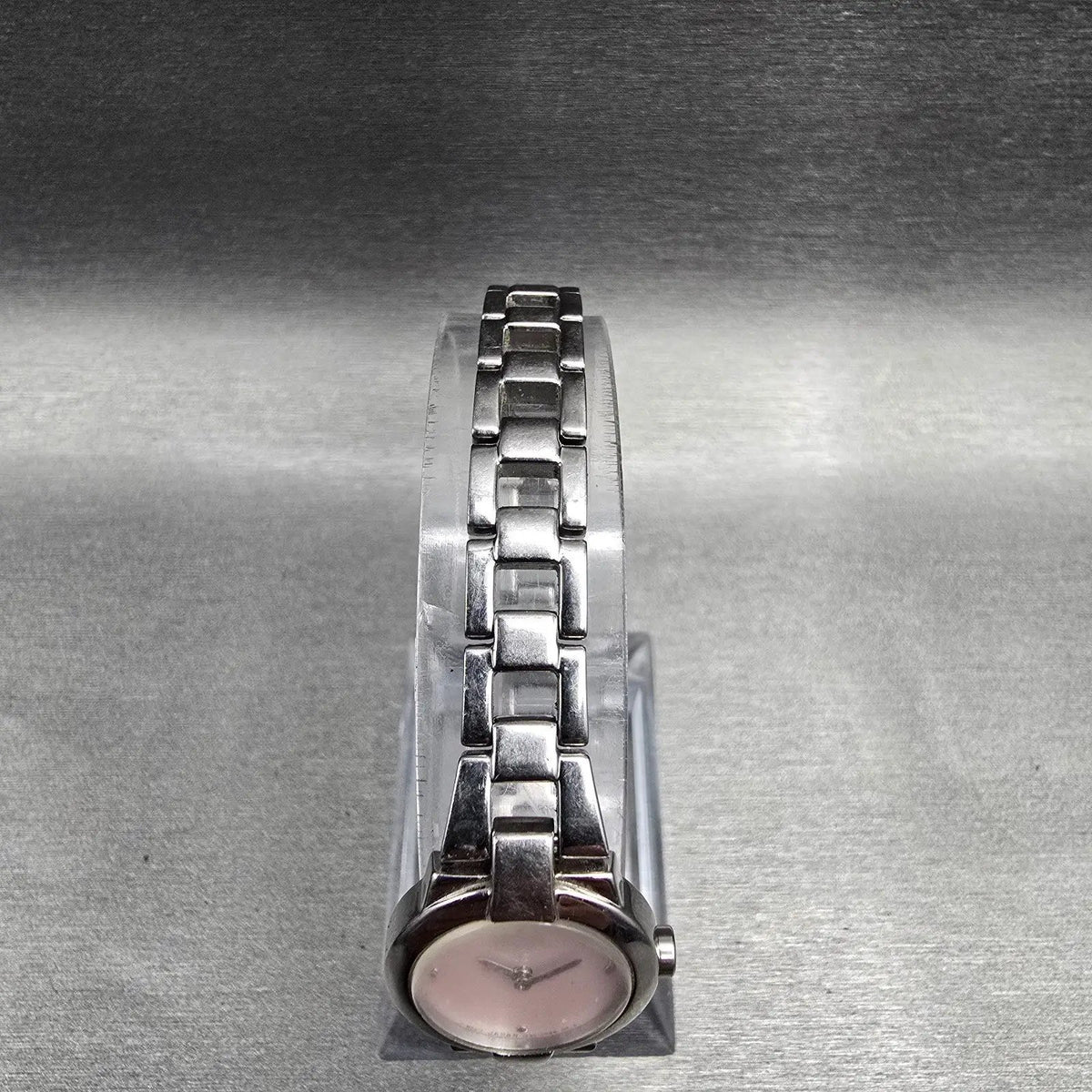 Seiko Watch Women 20mm Pink MOP Dial Silver Tone Round 1N00-0GM0 New Battery VTG4