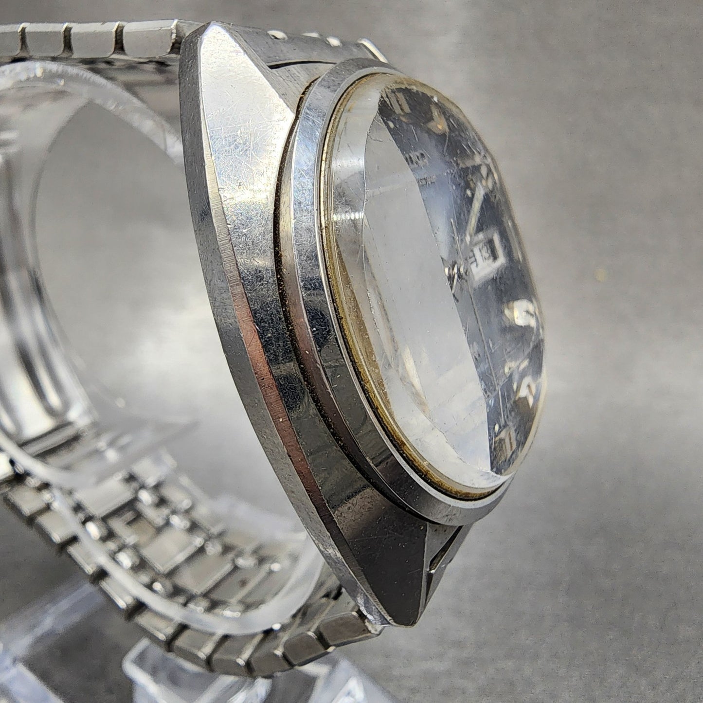 Seiko Lord Matic Watch Men 36mm Blue Dial Silver Tone Daydate 56067231 PARTS4