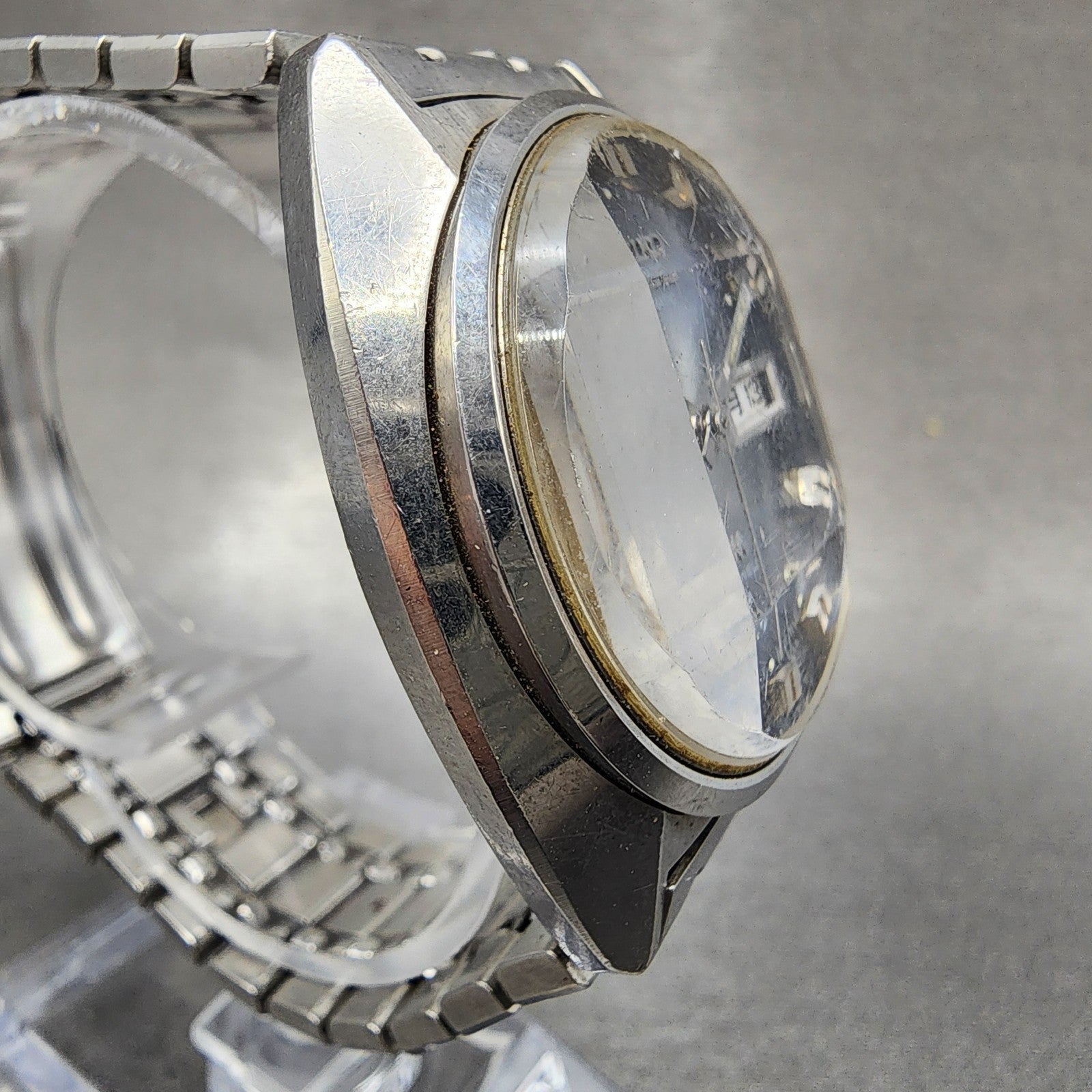 Seiko Lord Matic Watch Men 36mm Blue Dial Silver Tone Daydate 56067231 PARTS4