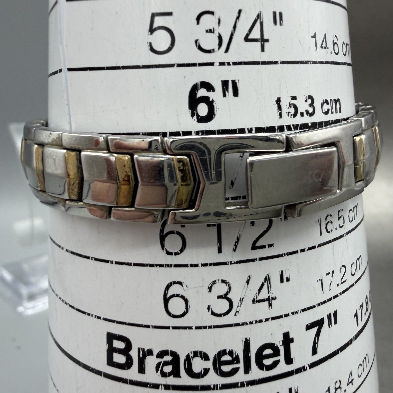 Seiko Watch Women 14mm Silver Dial Two Tone Rectangle 2e20-0at0 New Battery JUHO10