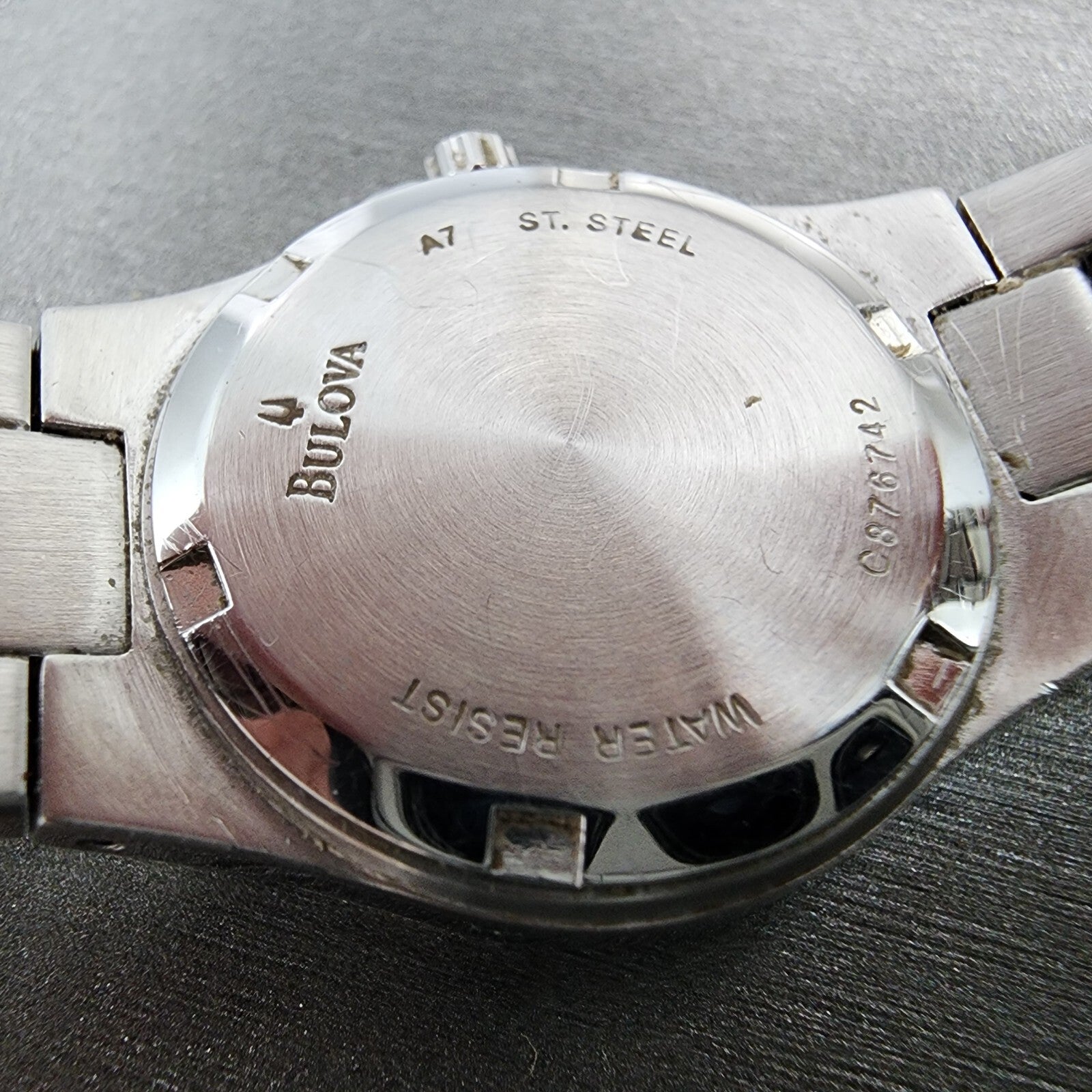 Bulova Marine Star Watch Women 25mm MOP Dial Silver Tone Date 96r24 New Battery9