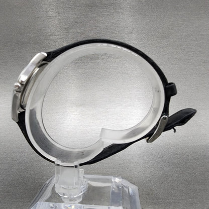 Movado Museum Watch Women 28mm Black Dial Steel Round New Battery 84E408236