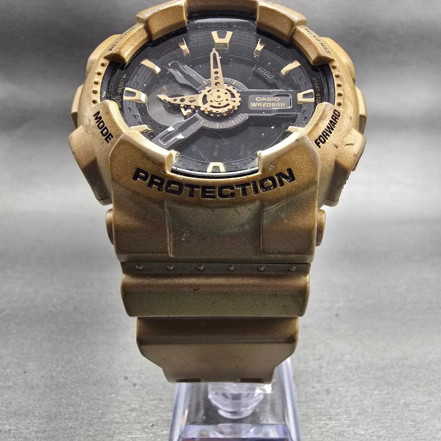 Casio G-Shock GA-110GD Watch Men 52mm Black Gold  Alarm Chronograph New Batt5