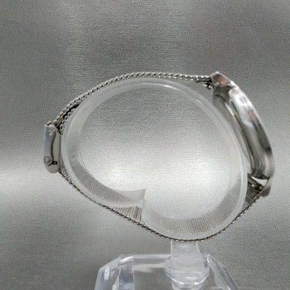 Skagen Anita Watch Women 36mm MOP Dial Steel Round Mesh Band New Battery8